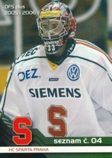 2005-06 Czech OFS plus CORNERLISTS #S4 MAREK BLACK - Sparta Praha