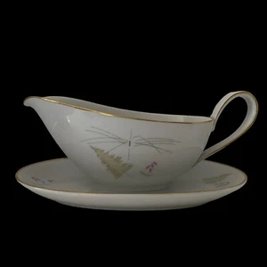 VTG Hutschenreuther-Selb-Gravy Boat with Underplate Tree Bavaria - Picture 1 of 8