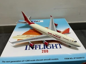 InFlight 200 Air India AI B747-400 ""2007s Color - Velha Goa"" 1:200 DIECAST - Imagen 1 de 1
