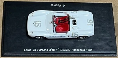 Lotus 23 (Porsche) #16 George Follmer, ganador, USRRC 200, 1:43 Spark S0255. Foto 1 de 4
