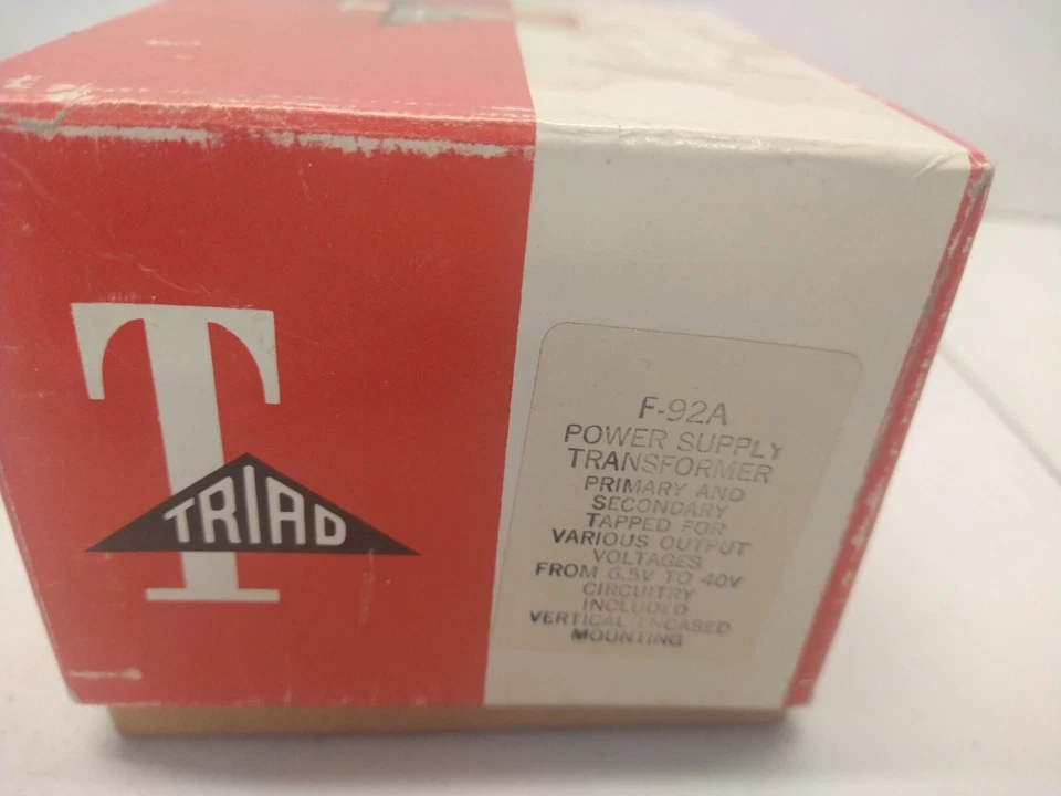 TRIAD Filament Power Transformer. NOS,New in Box. Made in USA. VARIOUS available - Image 1 of 1