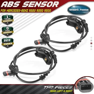 2pcs Front or Rear ABS Wheel Speed Sensor for Mercedes-Benz W251 R320 R350 R500 - Image 1 of 4