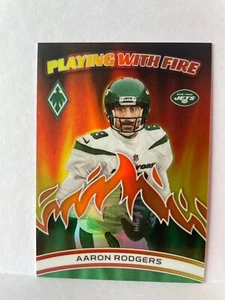 Aaron RODGERS 2023 Panini Phoenix Playing With Fire Orange /75 New York Jets - Bild 1 von 2