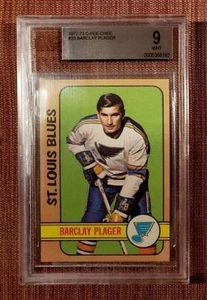 1972-73 O-Pee-Chee #35 Barclay Plager Blues Vintage Hockey Card BVG 9 Mint Pop 1 - Picture 1 of 2