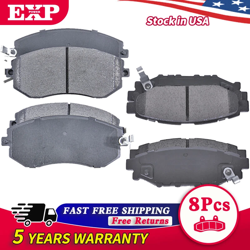 Pastillas de freno de disco para Subaru XV Crosstrek 2013 2014 2015 delanteras y traseras de cerámica Foto 1 de 4