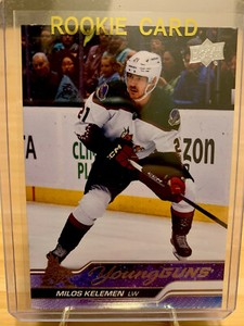 2023-24 Upper Deck Series 1 Milos Kelemen Young Guns Rookie Card #211