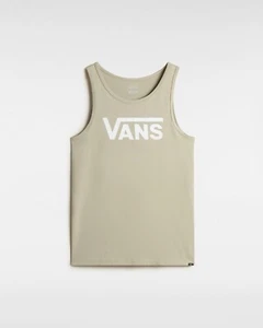 VANS - Mens Classic Tank T-Shirt - London Fog Grey - Casual Sleeveless Tee - Picture 1 of 3