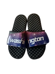 ISlide Adjustable Slide Sandals Size 14/15 Washington Spell Out - Picture 1 of 4