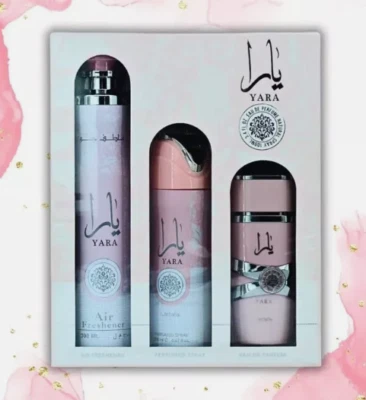 LATTAFA Yara Collection–3-in-1 Romantic Gift Set for Her | Perfume, Body Spray Lataffa