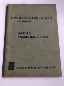 Original Sachs Spare Parts List (No 430.6/10) - Sachs Stamo 160 And 200 (1964) - Picture 1 of 3