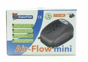 SUPERFISH AIRFLOW MINI, OUTLET AQUARIUM AIR PUMP OXYGENATOR - Picture 1 of 1