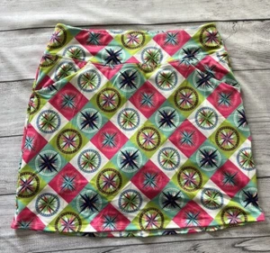 Allie Burke Golf-Skort mit Shorts XS Damen weiß bunt hergestellt in den USA Tasche Stretch - Bild 1 von 8