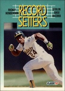 1992 Fleer Baseball #681 Rickey Henderson RS