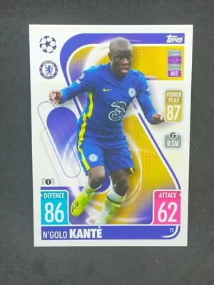 N'Golo Kanté n° 72 Chelsea FC TOPPS MATCH ATTAX Champions League 2022 - Photo 1/2