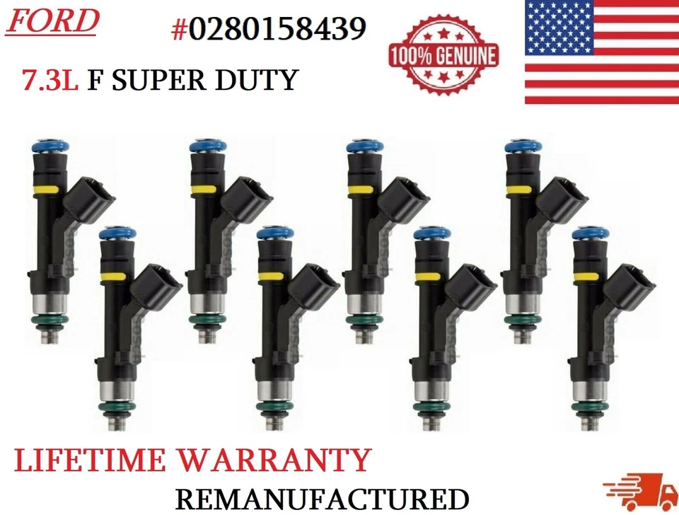 GENUINE 8x Fuel Injectors For 2020-2023 FORD F250 F350 F450 F550 7.3L SUPER DUTY - Image 1 of 1