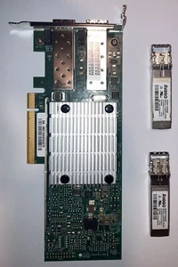 Broadcom 2-Port 10Gb Network Interface Card Low Profile BC0210406-01 w/ 2x SFP - Picture 1 of 3