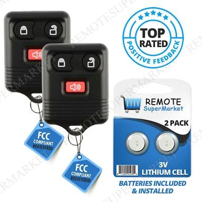 Replacement for Ford 1998-2015 Explorer 2001-2010 Sport Trac Remote Key Fob Pair Foto 1 de 4
