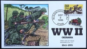 U.S. Used #2981c 32c WW II - 1945 1995 Collins First Day Cover (FDC). Pristine! - Picture 1 of 1