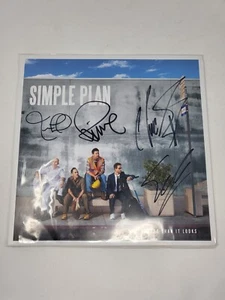 Simple Plan Harder Than It Looks Translucent Yellow Signed Vinyl Record LP x/400 - Picture 1 of 9