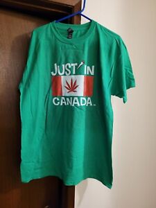 Just In Canada Legal Weed T-shirt Green Med