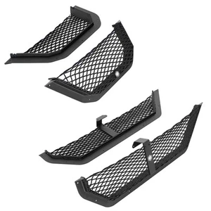 Fit 2018-2025 Jeep Wrangler JL JT 4pcs Front & Rear Door Pocket Storage Mesh Net - Picture 1 of 23