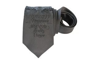 EXPRESS MEN'S TIE GRAY/SKULL Width: 3.50" Length: 59" - Picture 1 of 3