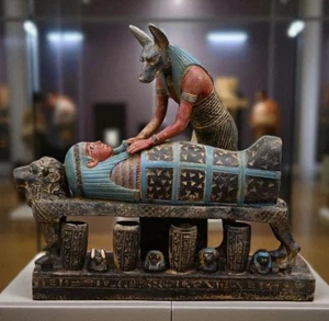 Ancient Egyptian Antiquities Anubis statue of the Egyptian god of mummification - Picture 1 of 7