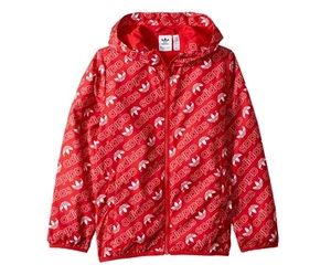 Adidas Repeating Trefoil Print Boys Windbreakers Size XL, Color: Collegiate - Picture 1 of 2