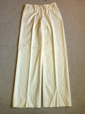 NWT Womens Pants-WORTH NEW YORK-ivory  lined mid rise trouser Country Club-2 - Image 1 of 4