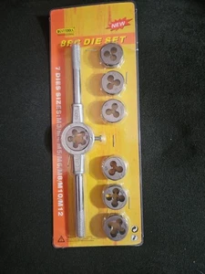 New! 8 Piece Die Set (M3,M4,M5,M6,M8,M10,M12) - Picture 1 of 11