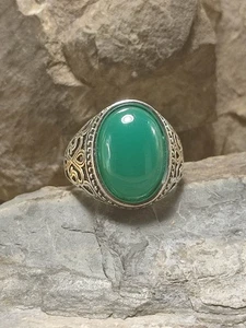 Herren Ring Gr 65 in Silber Retro Design schön groß zeitlos modern Orient - Picture 1 of 5