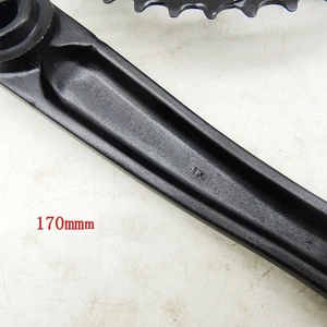 Pédalier vélo double pignon 170mm aluminium 34 50T compatible 8 9 vitesses - Picture 1 of 12