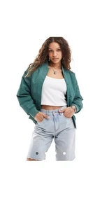 Chaqueta bomber para mujer Vans Bennett verde oscuro talla pequeña - Imagen 1 de 8
