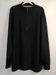 Colorado Men's Long Sleeve Wool Blend Jumpsuit Size XL 1/4 Zip Black - Picture 1 of 21