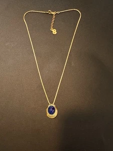 Excellent Vintage Christian Dior Lapis Necklace - Picture 1 of 3