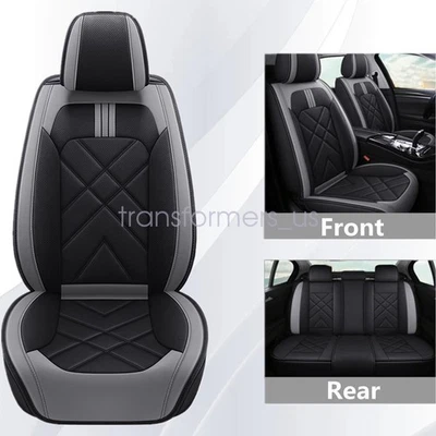 Car 5 Seat Covers PU Leather Protector For Acura TSX RLX RDX Integra TL EL RL CL - Image 1 of 4