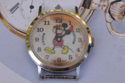 Reloj Hombre Bradley Mickey Mouse EB 8810 1J Cuerda Manual Vintage Años 70--4 Reparaciones Foto 1 de 4
