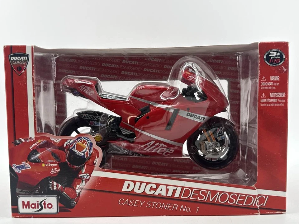 Maisto Ducati Desmosedici Stoner 1/12 Diecast Motorcycle - Image 1 of 4