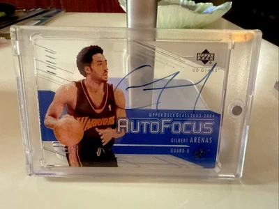 2003-04 UD Glass - Auto Focus Gilbert Arenas #GA (AU) - Image 1 of 2