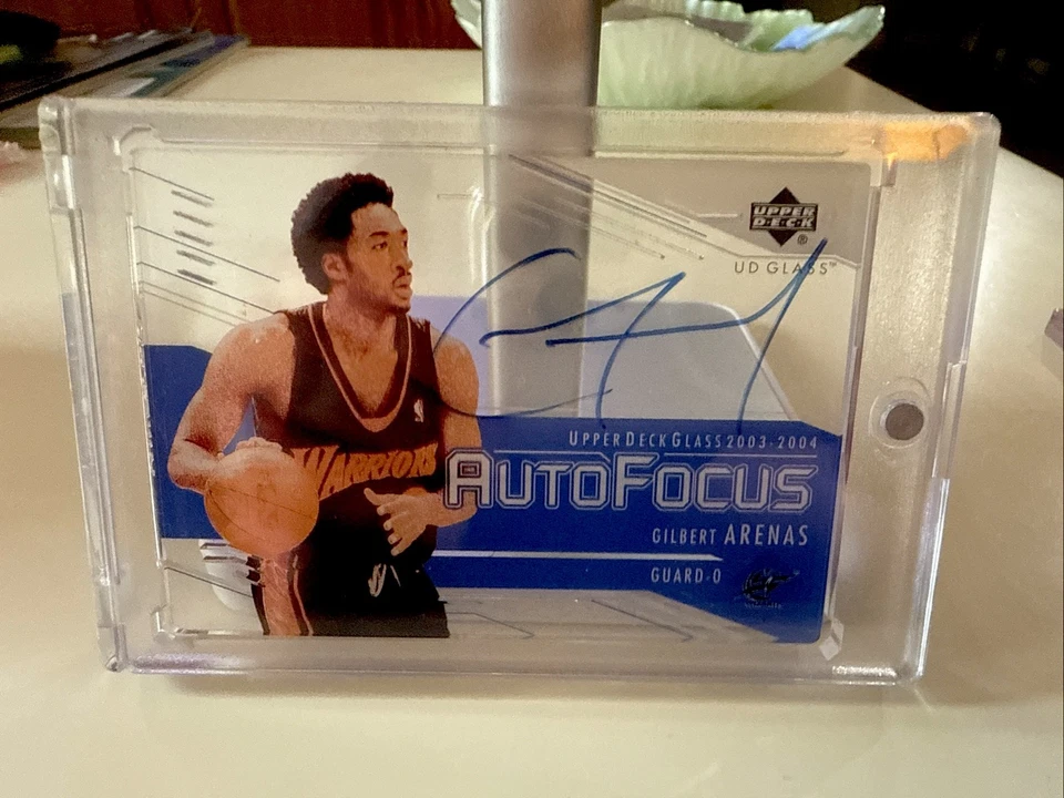 2003-04 UD Glass - Auto Focus Gilbert Arenas #GA (AU) - Image 1 of 2