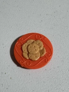 MATTEL COOKIES RED PLATE BARBIE FOOD MINIS ACCESSORIES DOLLHOUSE PLAY - Picture 1 of 1