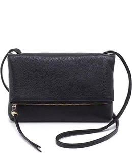 Borsa a tracolla piccola in pelle Hobo Grant nuova con etichetta NERA NUOVA $148 - Foto 1 di 3