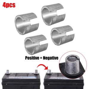 2 Pairs of Battery Terminal Adapters Convert Positive Battery Terminal - Picture 1 of 12