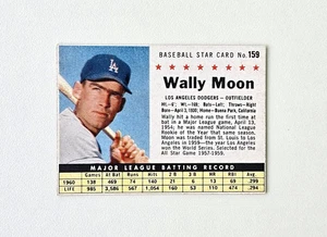 WALLY MOON - VINTAGE 1961 Post Cereal Baseball Card # 159 - Los Angeles Dodgers - Picture 1 of 2