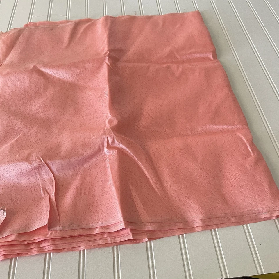 SILK SALMON FABRIC 13 Yards x 22 Inches Wide or 468 Inches x 22 Wide - Image 1 of 4