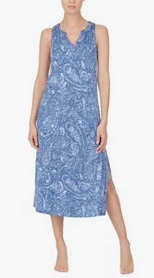 Womens Lauren Ralph Lauren Paisley-Print Ballet Length Nightgown Size XSmall - Image 1 of 4