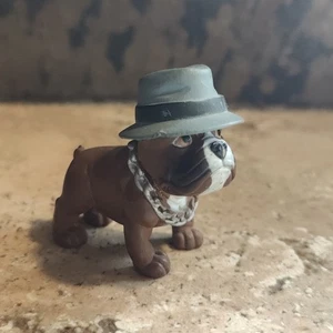 Vintage-Homies Hood Pups-Bulldog Brown Hood Hounds Dog 2" Figurine - Picture 1 of 8