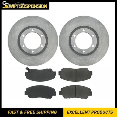 Juego de pastillas de freno de disco delanteras C-Tek rotor de freno de disco 3 piezas para Mazda B2200 1987-1993 Foto 1 de 4