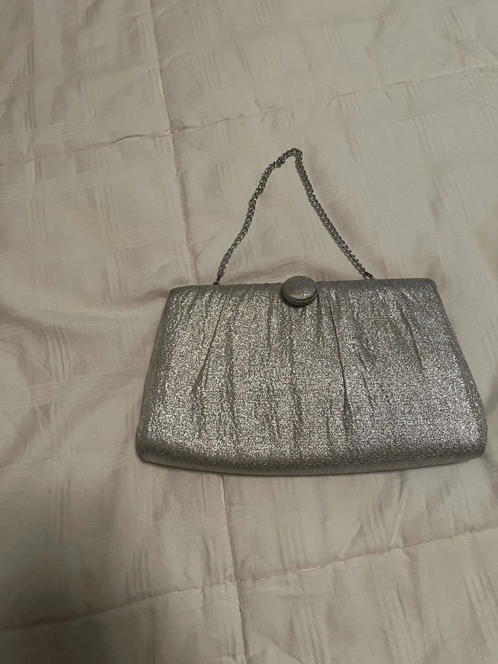 This Is A Vintage (Harry Levine) Gold lame Evening Clutch Purse - Image 1 of 3