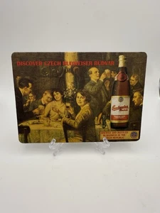 Budweiser Budvar Czech Lager Beer Coaster Ale Free Ship - Picture 1 of 2